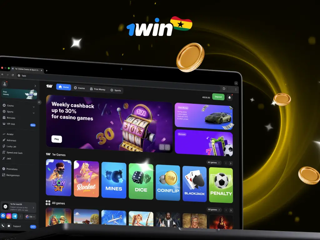 1win Ghana: Bet on Sports & Play Casino | Get 500% Bonus