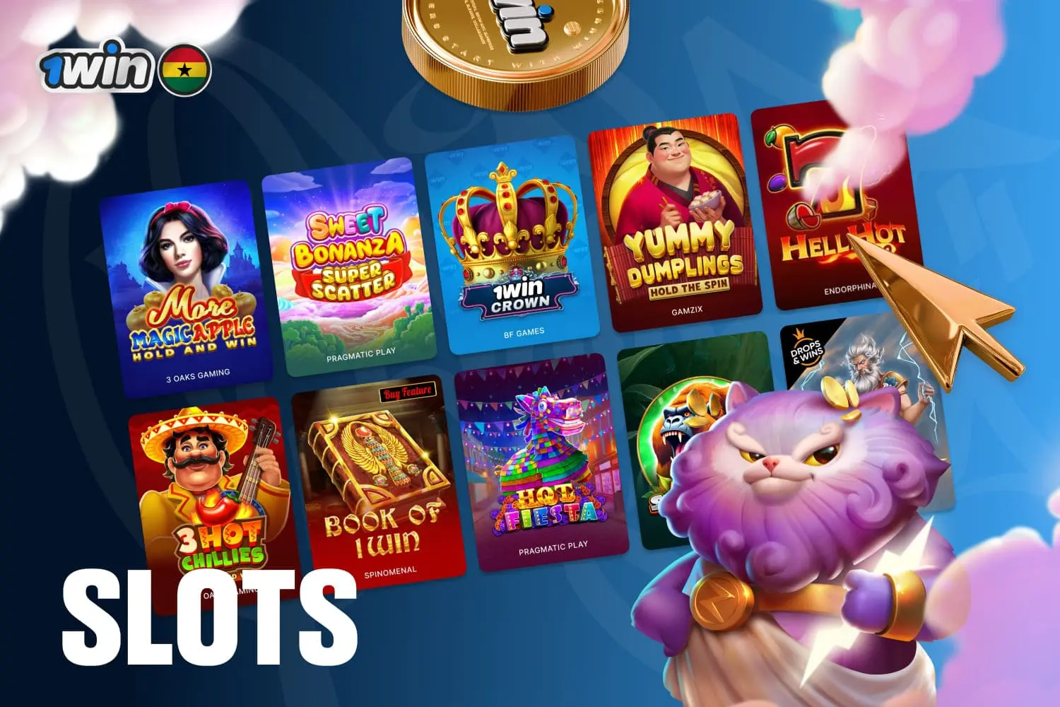 slots that are available to play at 1win